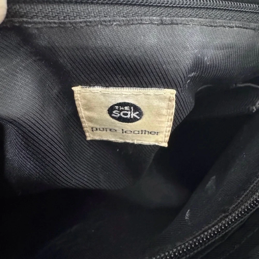 The Sak Black Leather Tote Bag